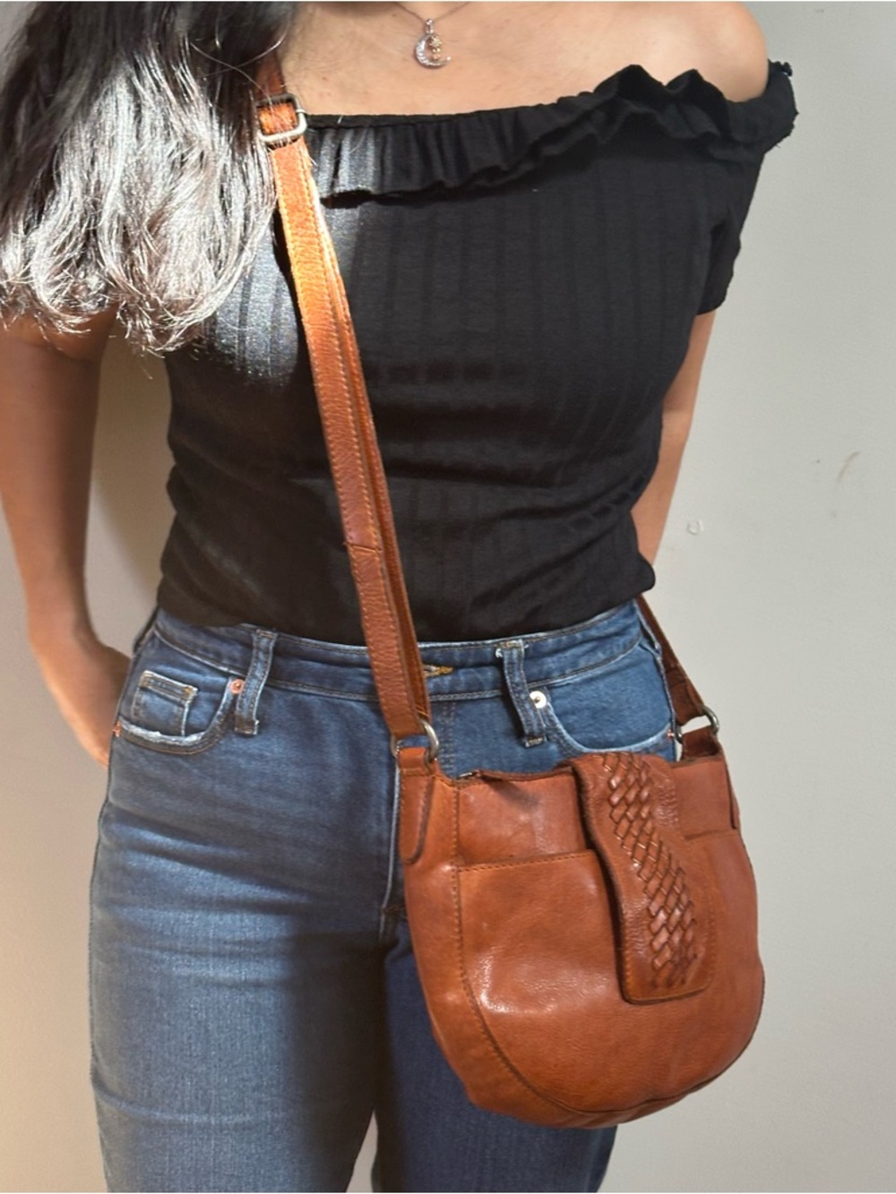Vilenca Holland Genuine Leather Crossbody Bag